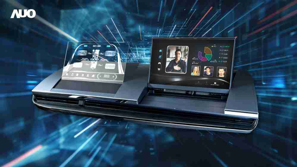 人生就是博Micro LED Display HMI解决方案打造透明Micro LED前座仪表，，，，呈现信息并保留驾驶视野开阔；亦为副驾驶座乘客打造收放自如的Micro LED屏幕，，，，在不影响显示质量的前提于显示区内建镜头，，，，让用户能与视讯对象直接眼神接触，，，提供绝佳的双向沟通体验